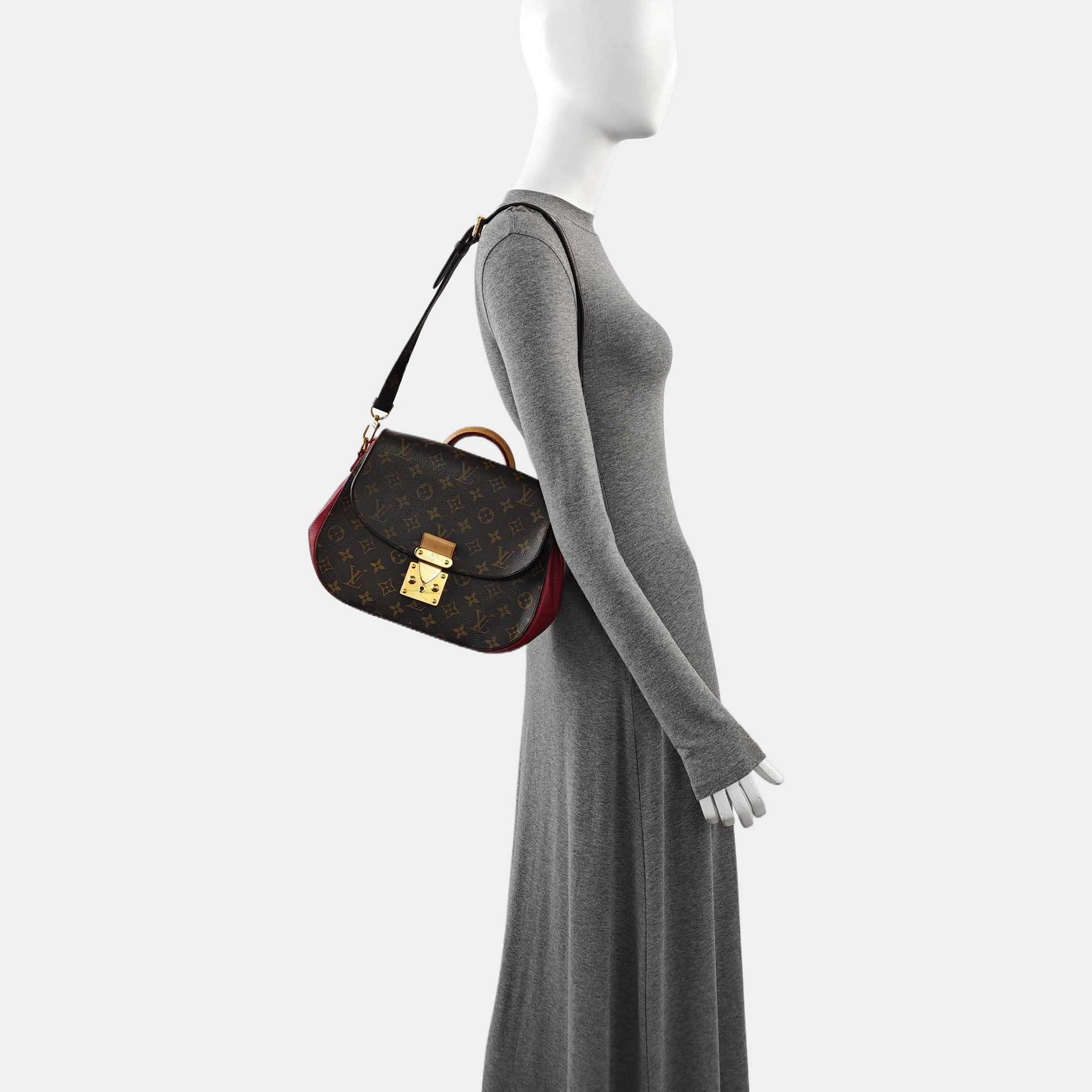EDEN MM Monogram Coated Canvas Brown