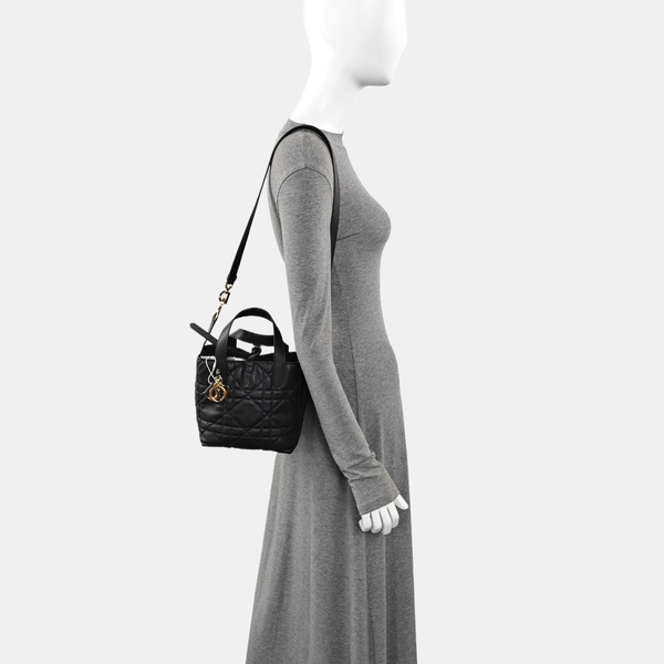 Toujours Small Cannage Calfskin Black