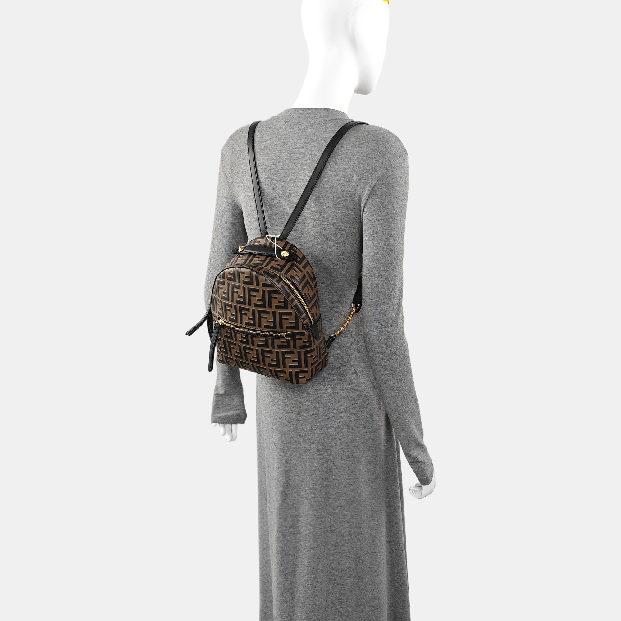 Calfskin Backpack Mini Brown