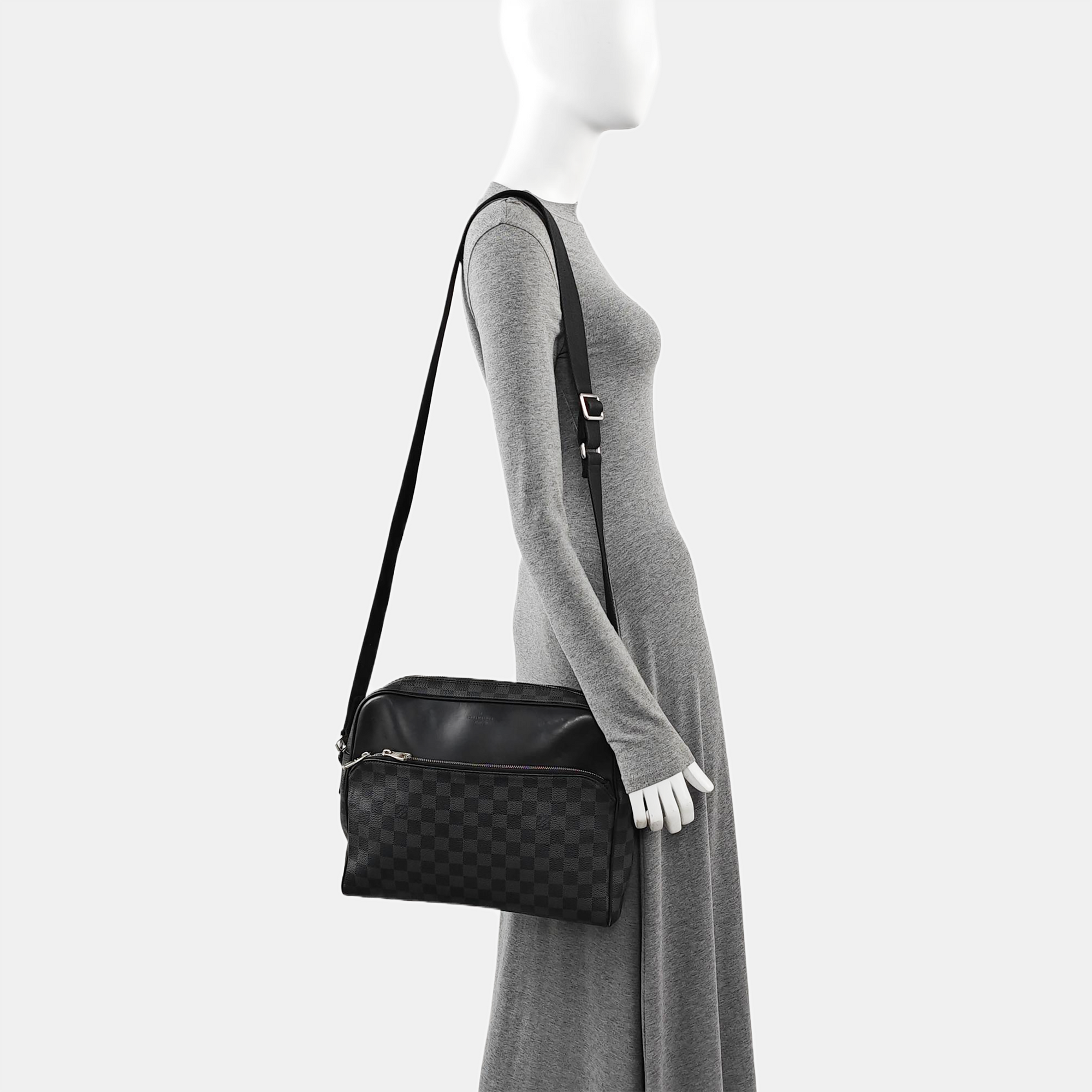 DAYTON MM Damier Graphite Coated Canvas Gray