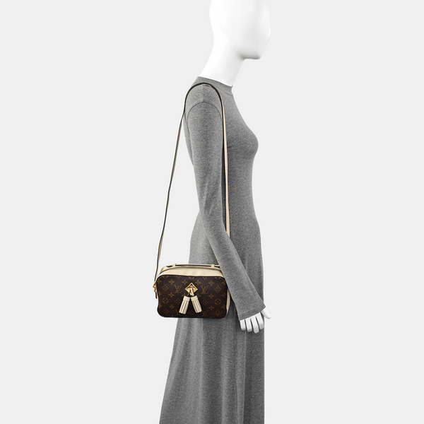 SAINTONGE Monogram Coated Canvas Brown