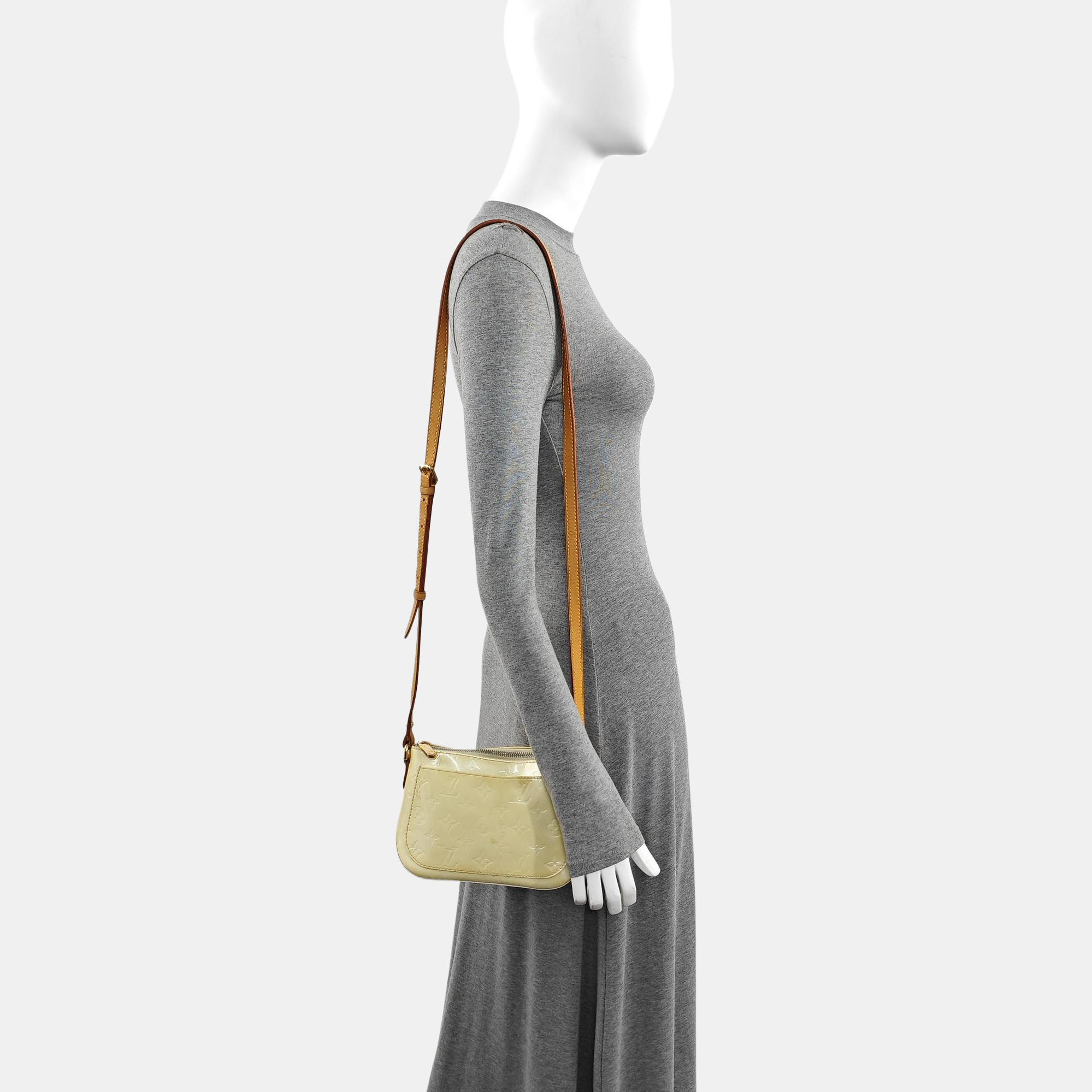 MINNA Monogram Patent Leather Yellow
