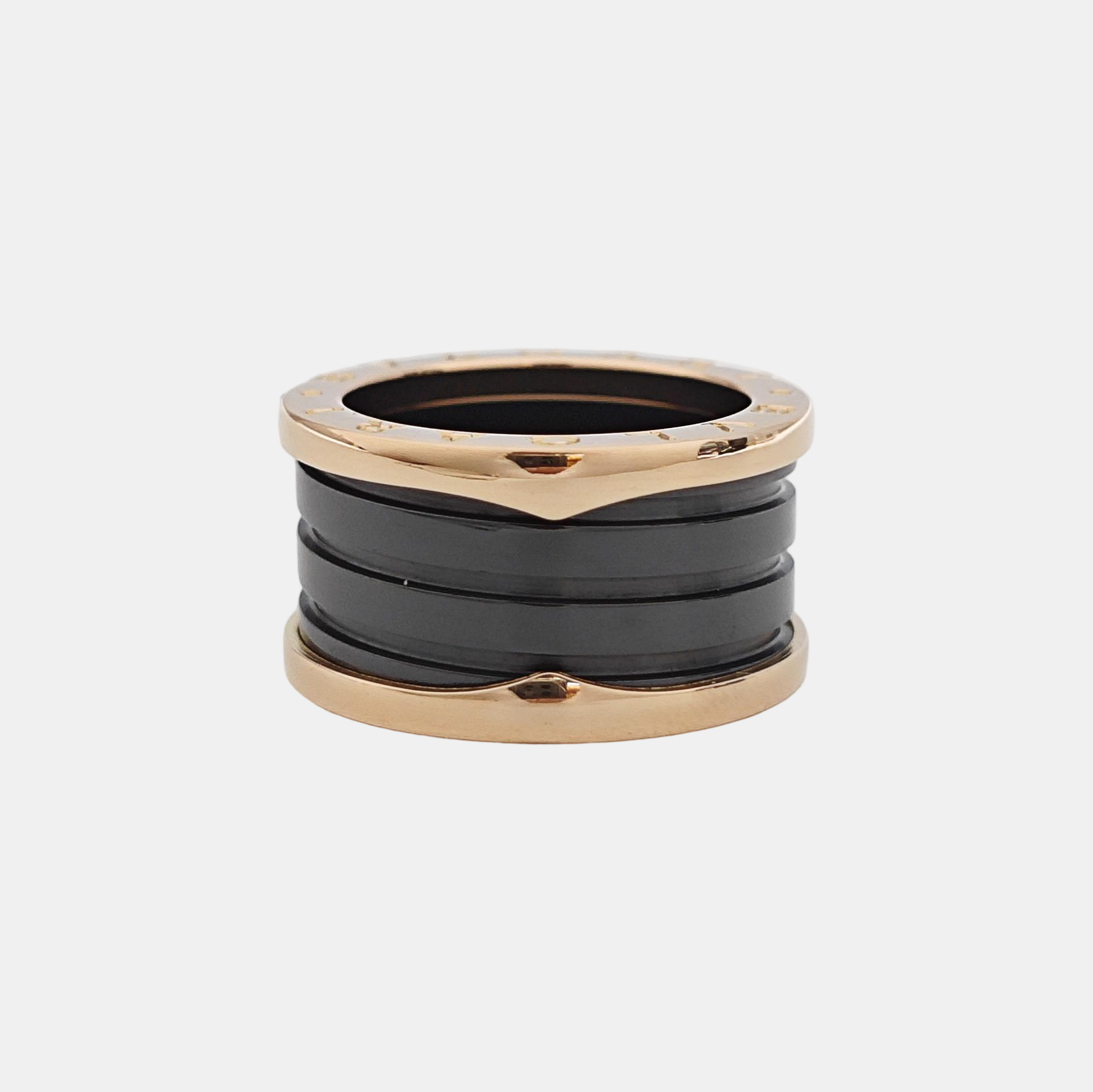 B.ZERO1 18k Rose Gold Ring EU 53