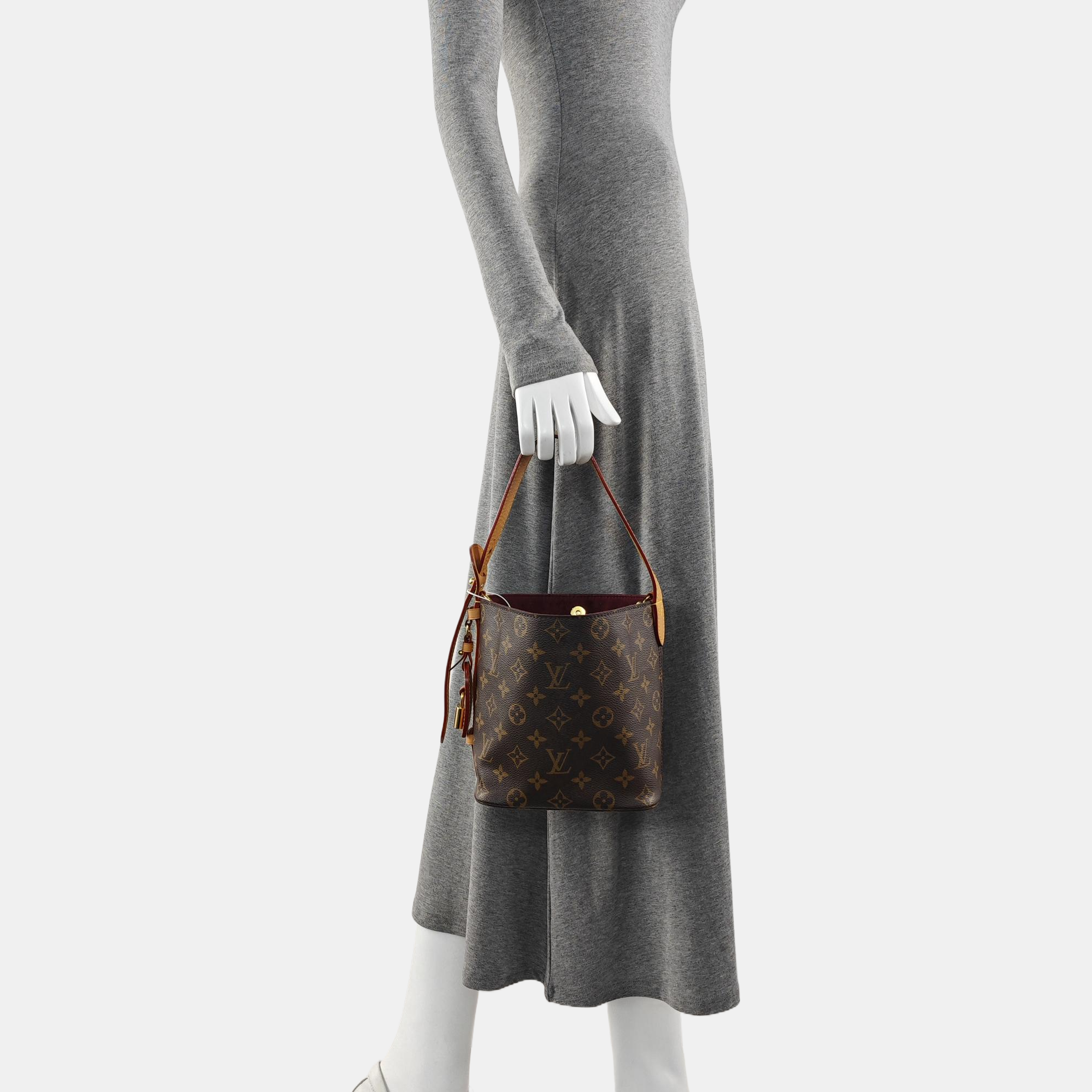 ALL IN BB Monogram Coated Canvas Brown