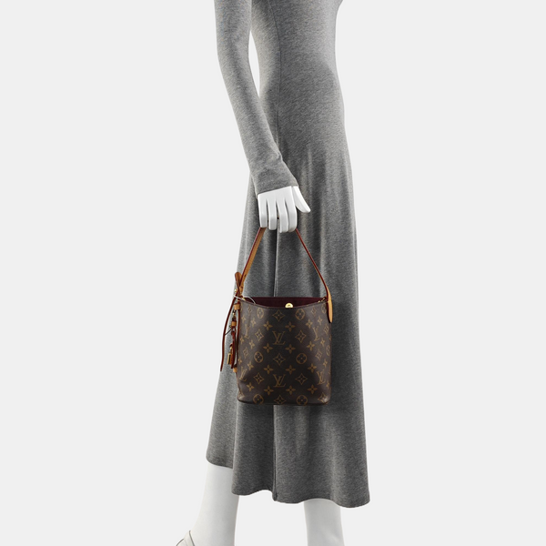 ALL IN BB Monogram Coated Canvas Brown
