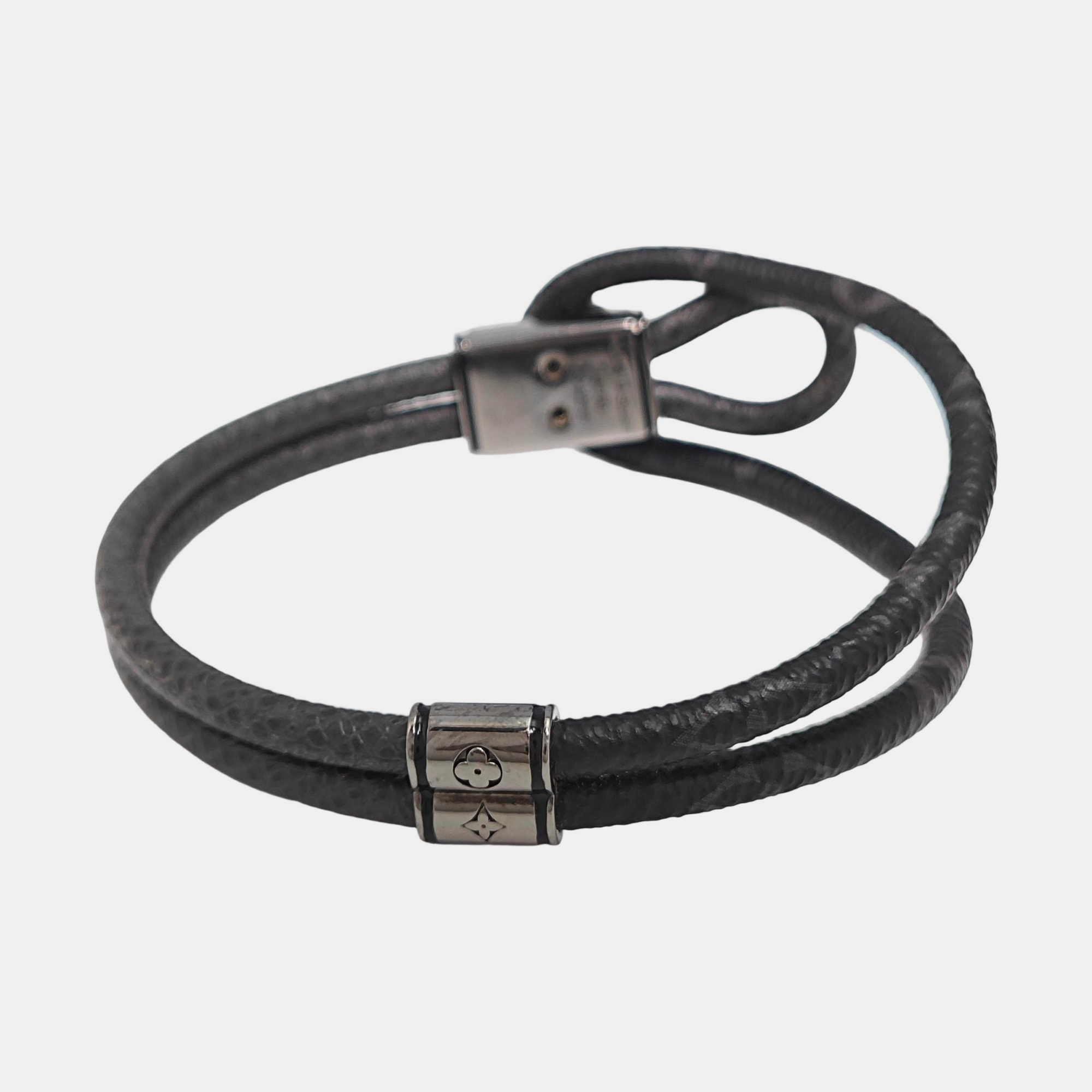 Coated Canvas Black Bangle