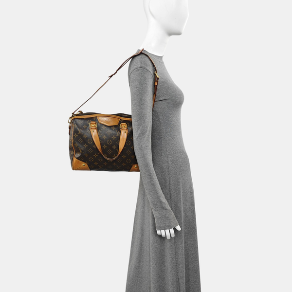 RETIRO NM Monogram Coated Canvas Brown