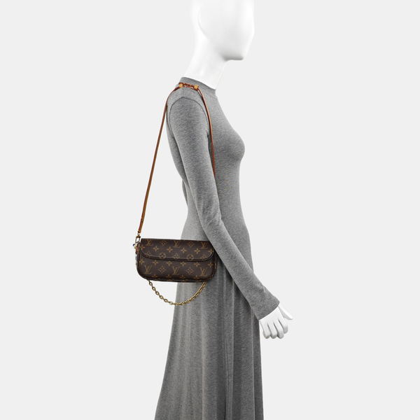 IVY Monogram Coated Canvas Brown