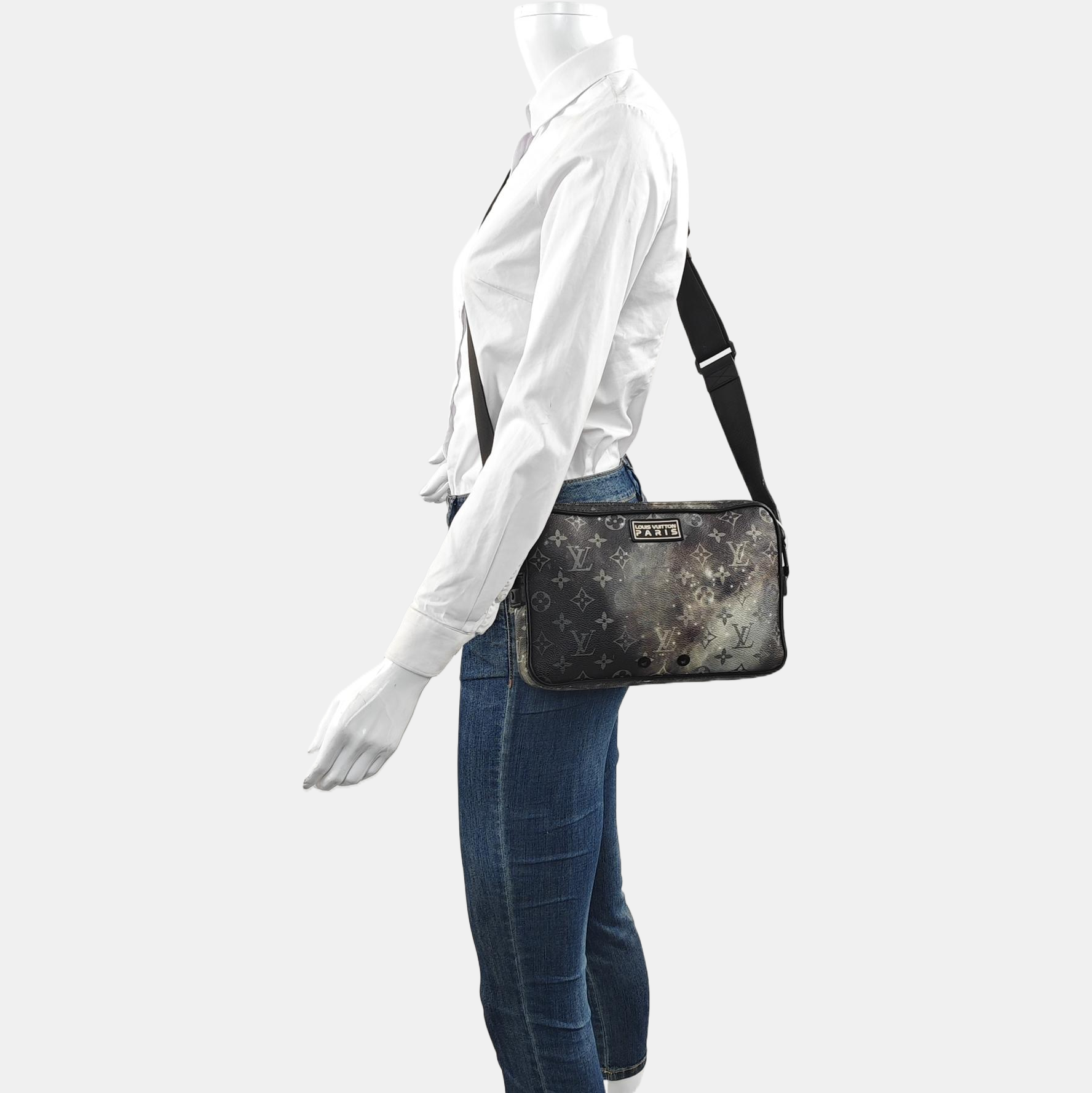 ALPHA Monogram Coated Canvas Gray