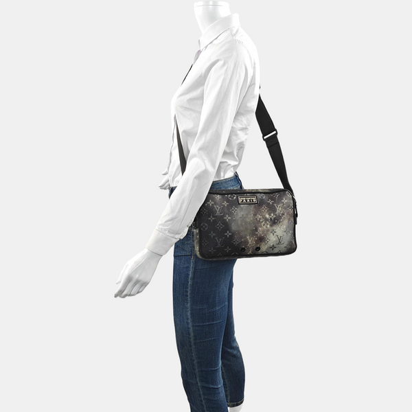 ALPHA Monogram Coated Canvas Gray