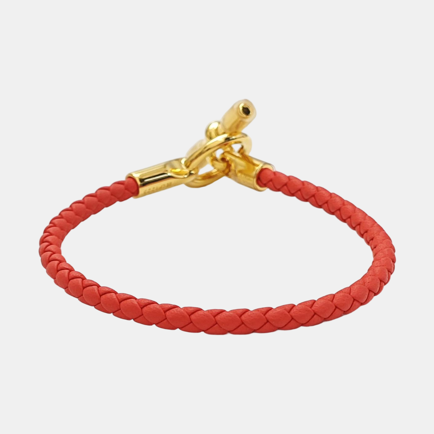 Glenan Leather Red Bangle