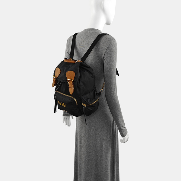 The Rucksack Medium Nylon Black