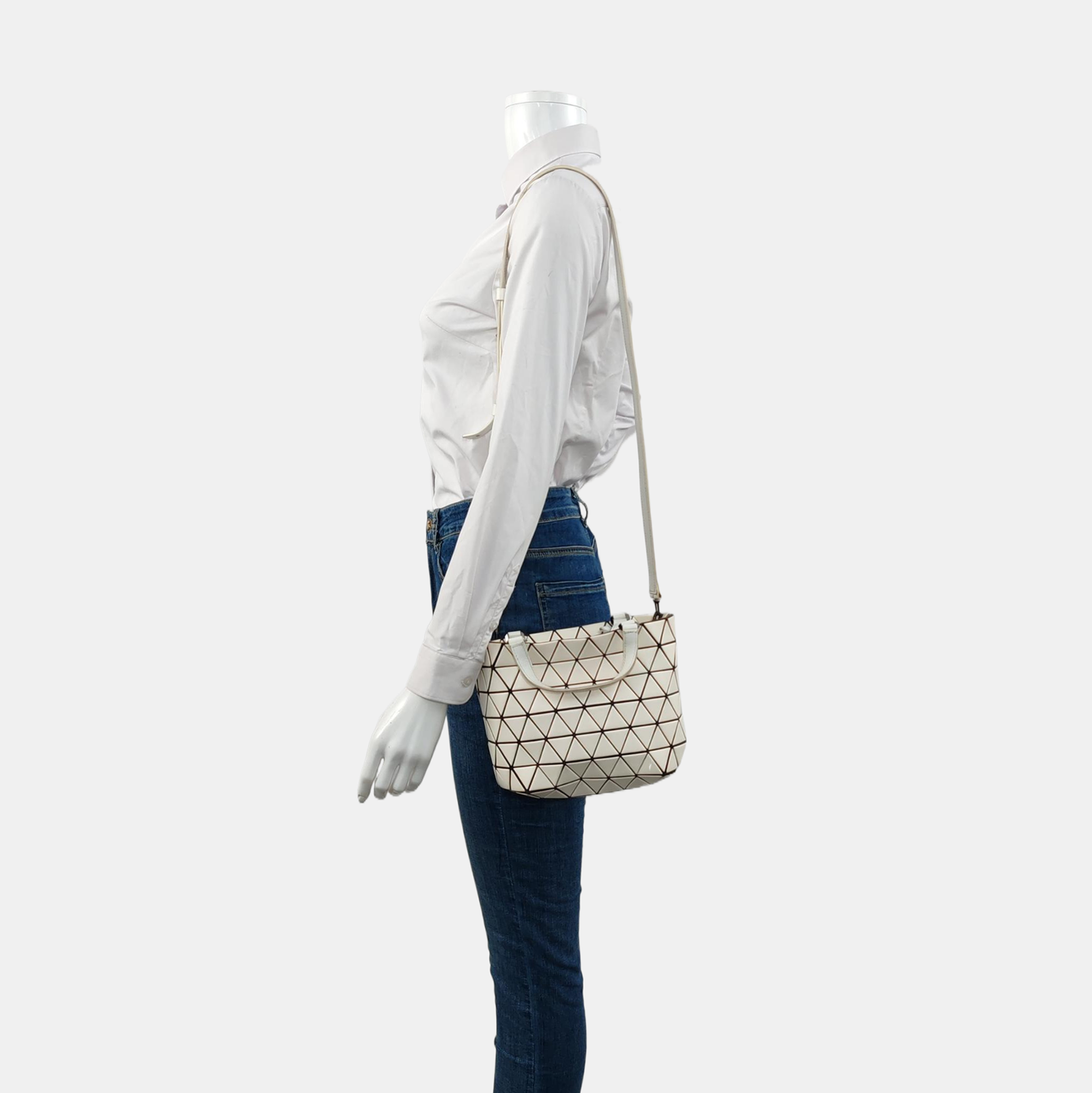 Special Material Tote Bag White