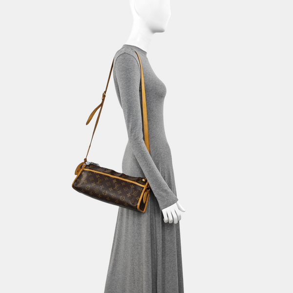 POPINCOURT Monogram Coated Canvas Brown