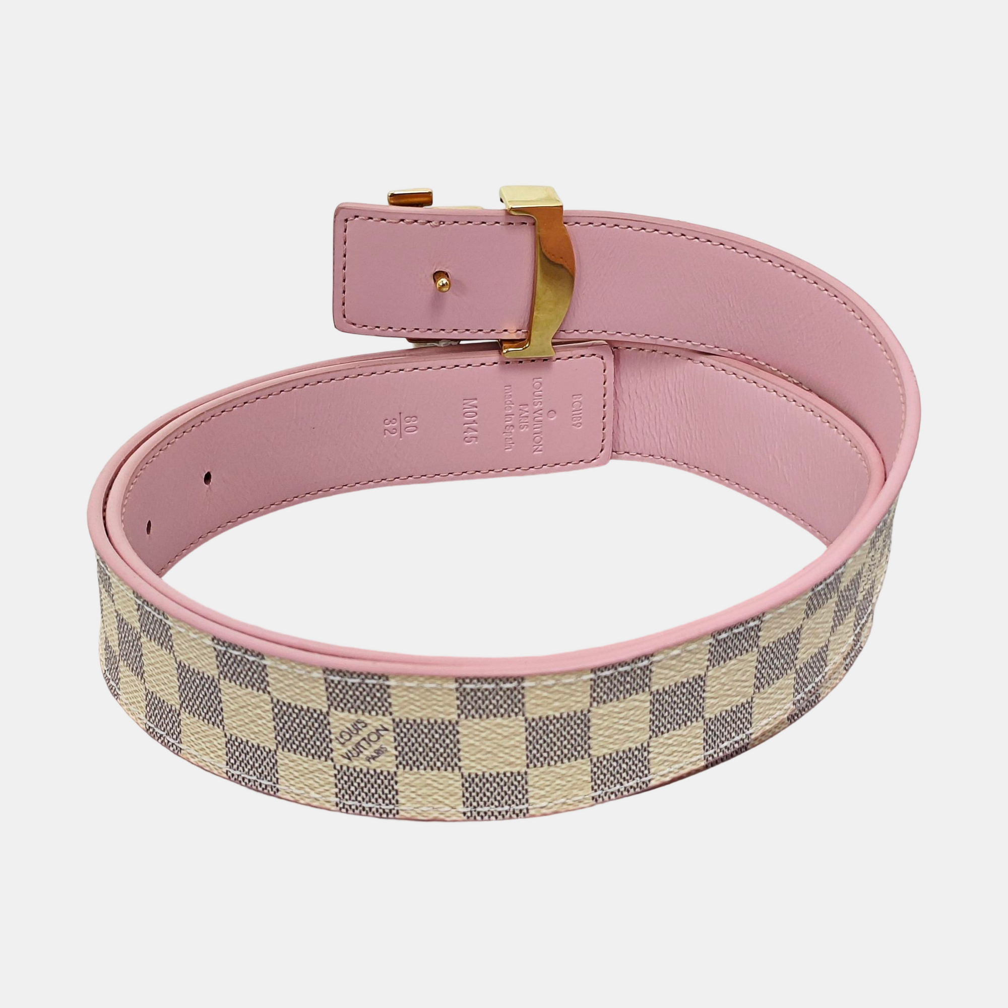 Coated Canvas Belt White