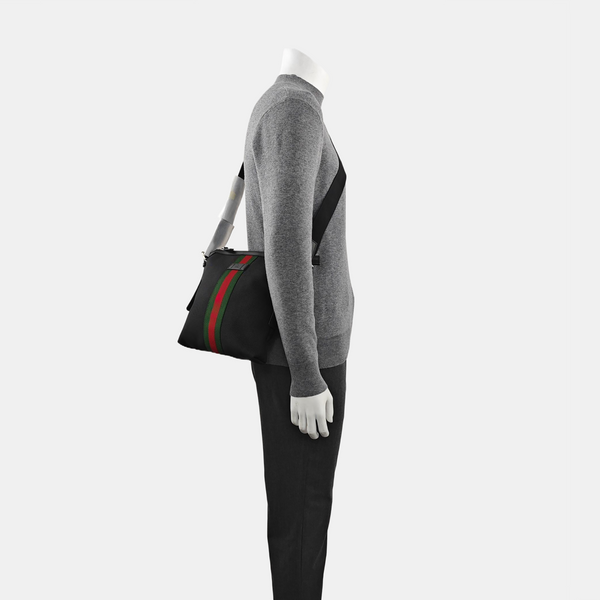 Fabric Shoulder Bag Black
