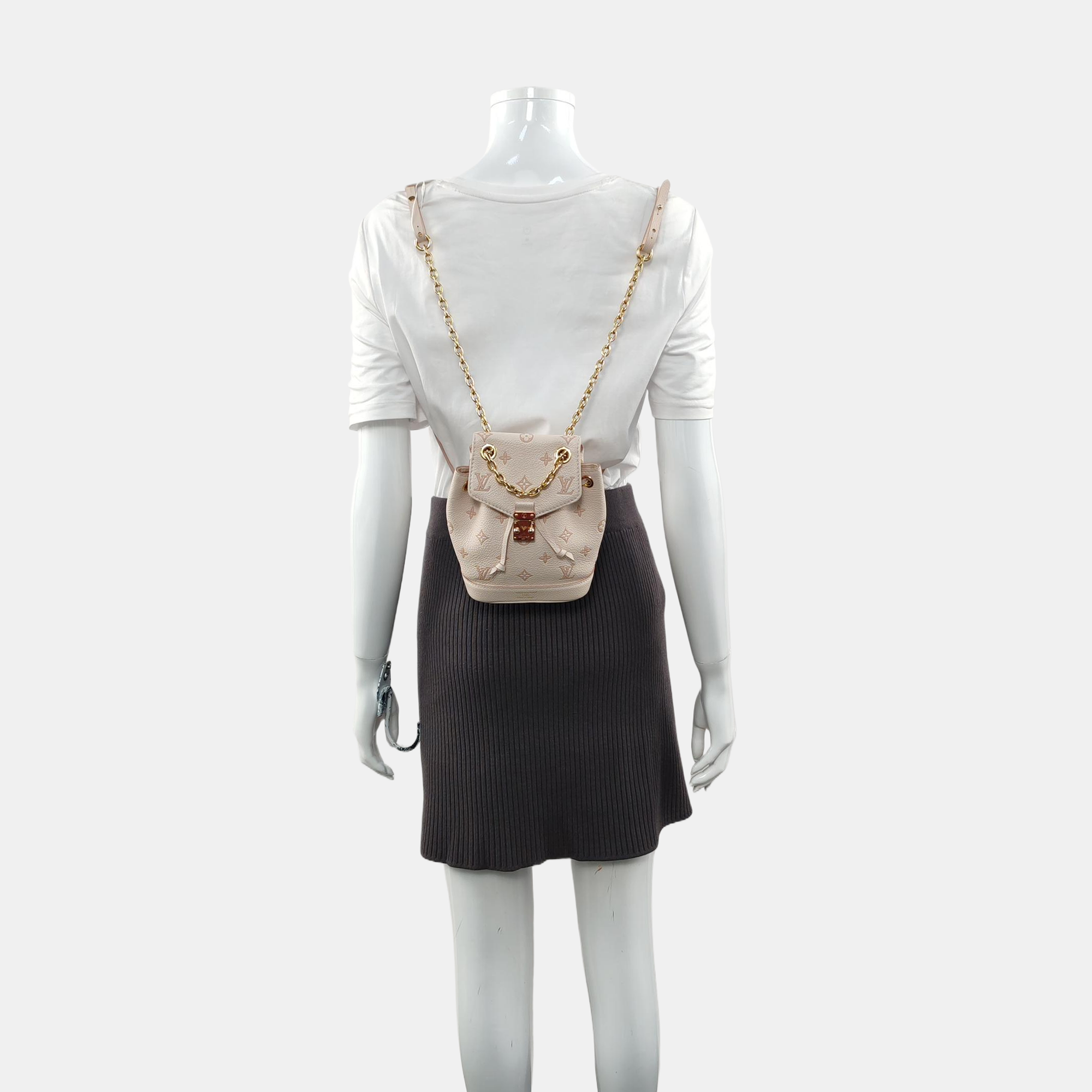 NOÉ Nano Monogram Calfskin Beige