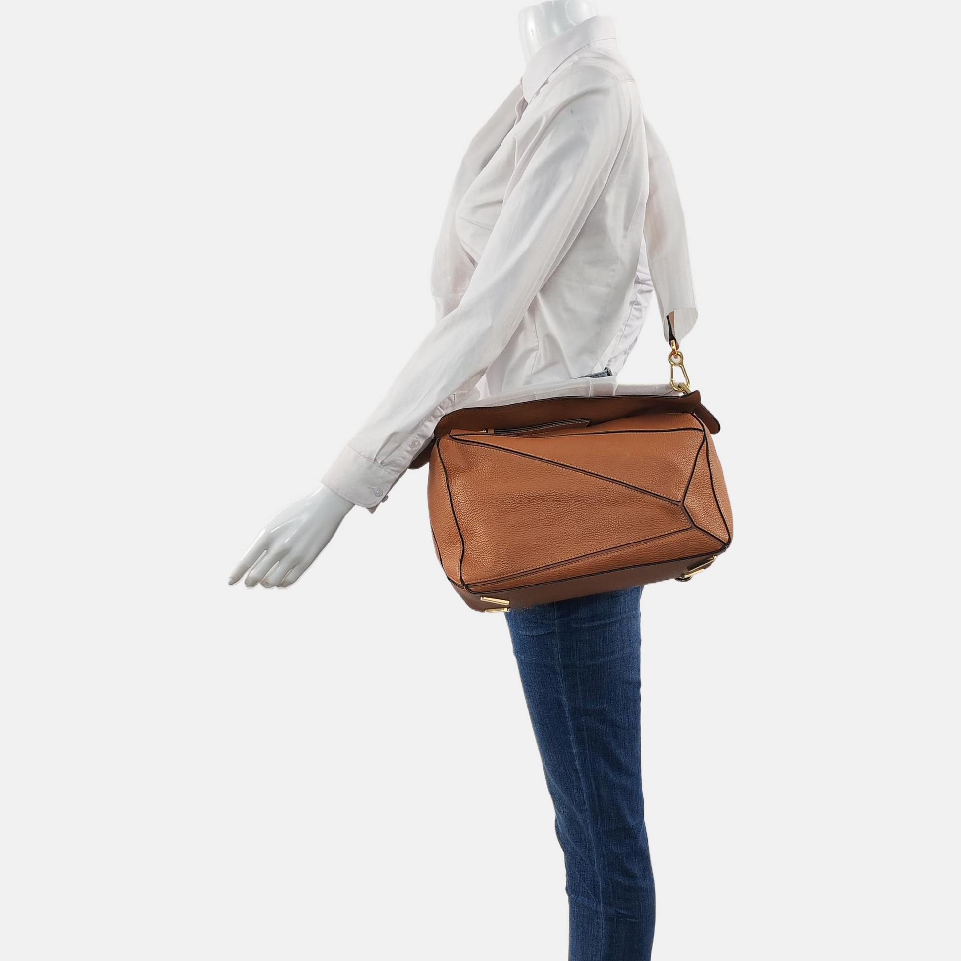 Puzzle Medium Calfskin Brown