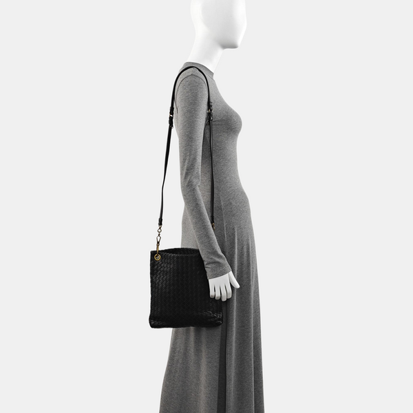 Calfskin Shoulder Bag Black