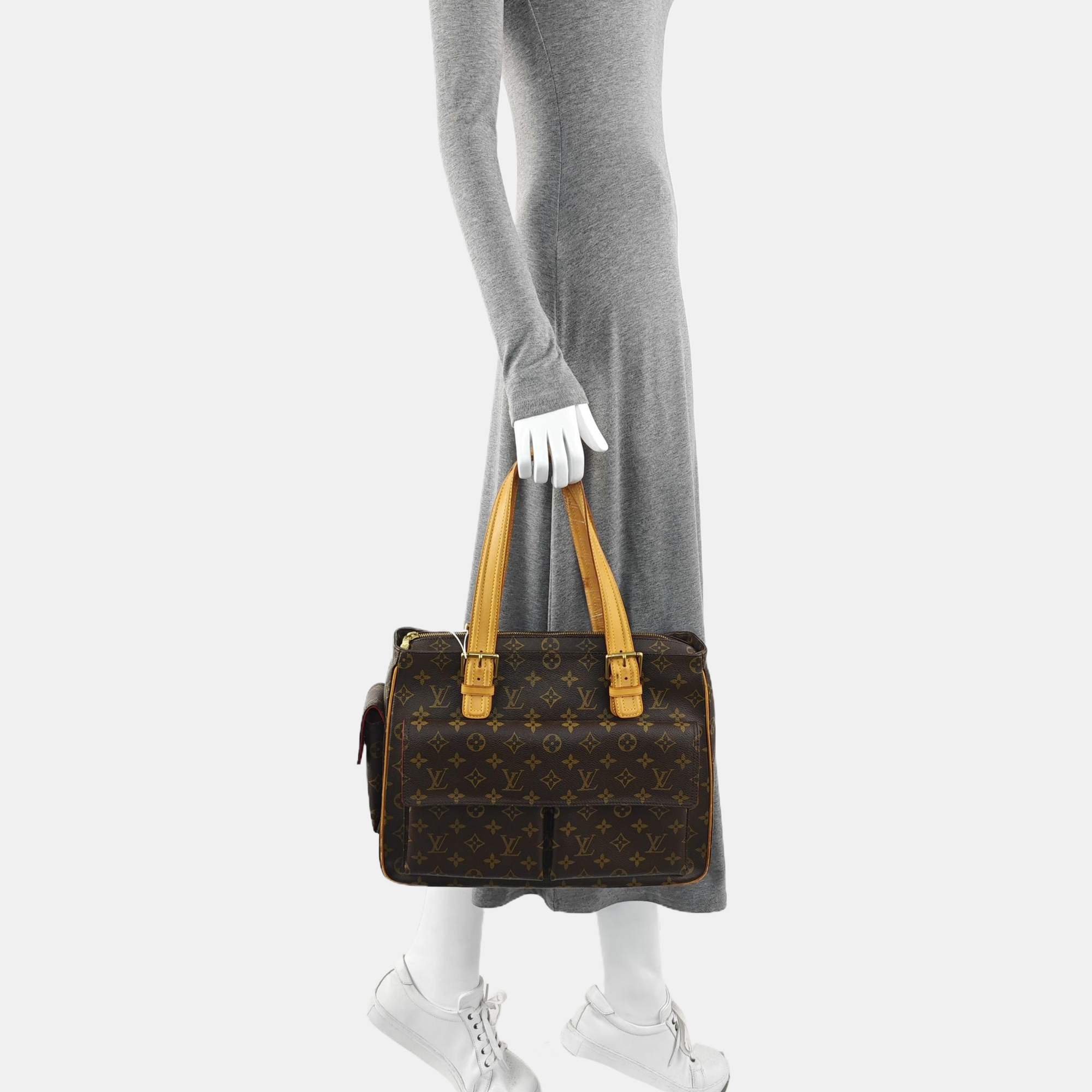 MULTIPLE Monogram Coated Canvas Brown