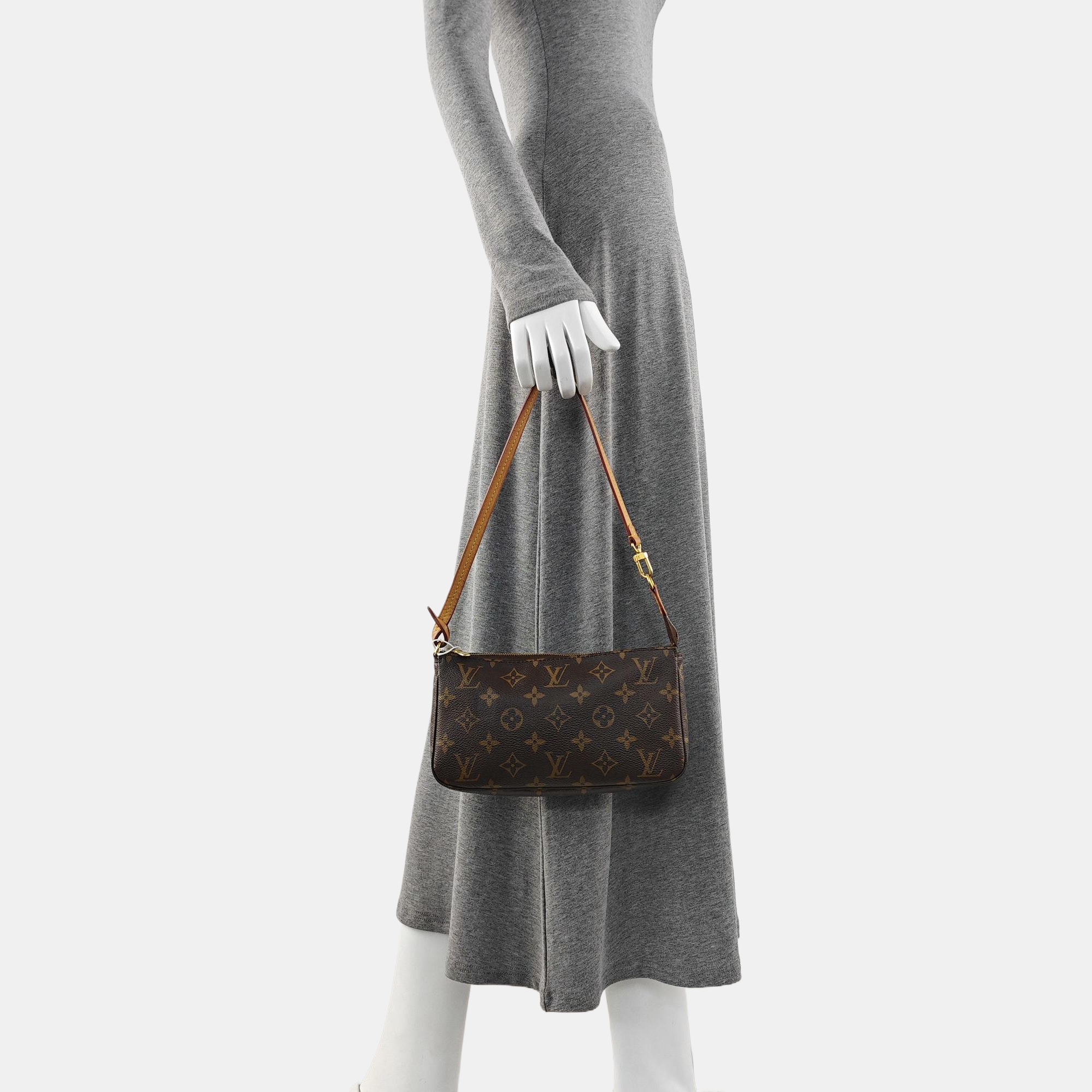 ACCESSOIRES GM Monogram Coated Canvas Brown