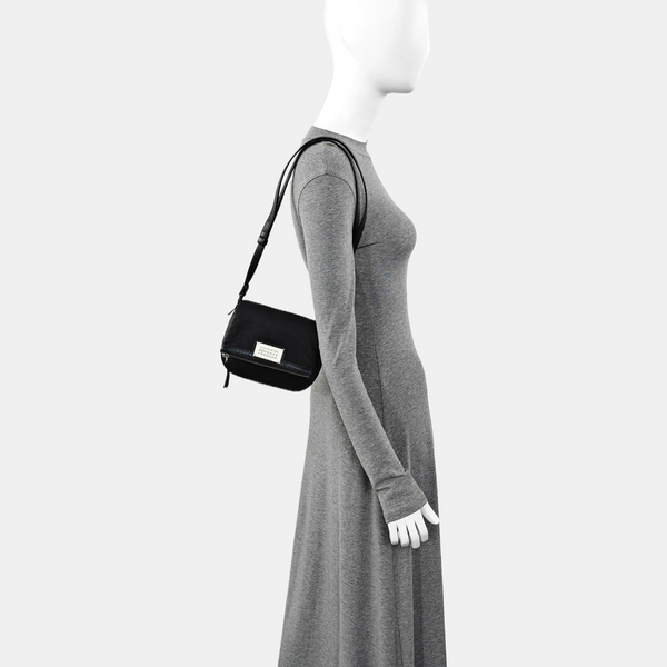 Nylon Shoulder Bag Black