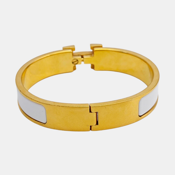 Clic H Metal Gold Bangle