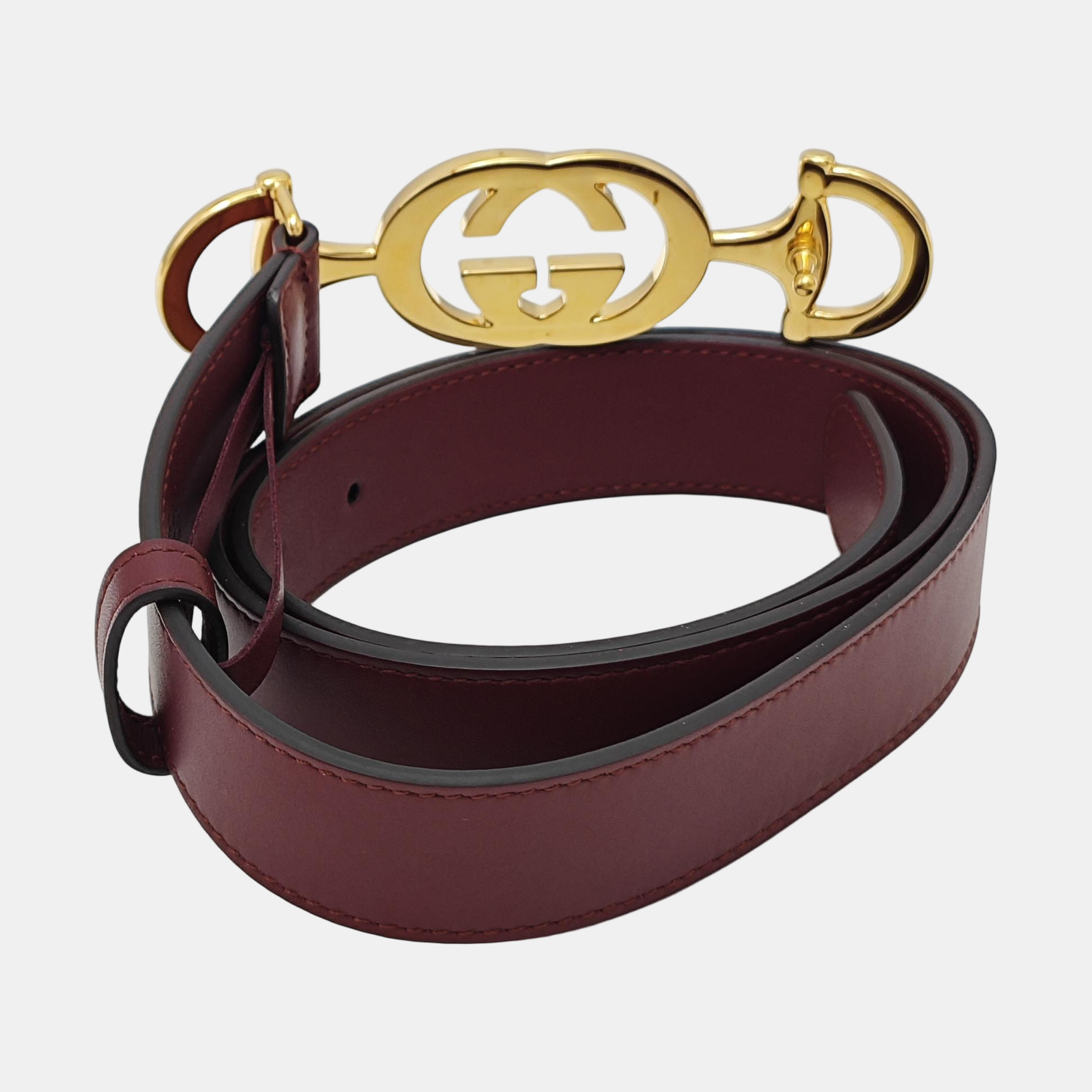 Leather Belt Red