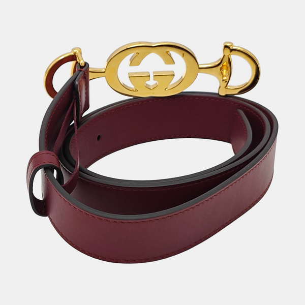 Leather Belt Red