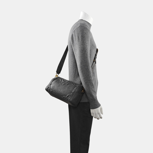 KEEPALL GM Monogram Calfskin Gray