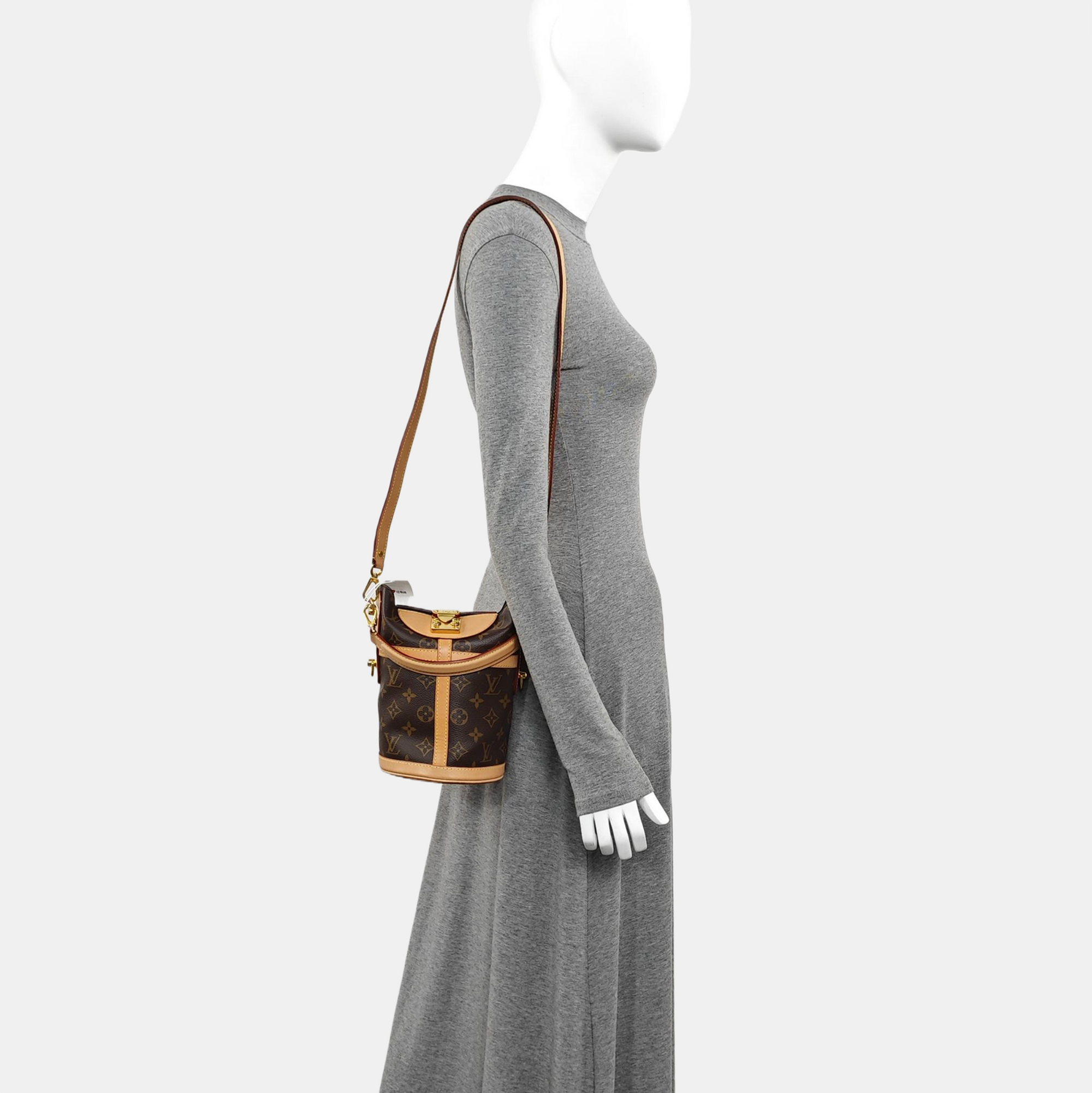 DUFFLE Monogram Coated Canvas Brown