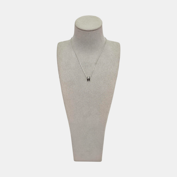Pop H Metal Silver Necklace