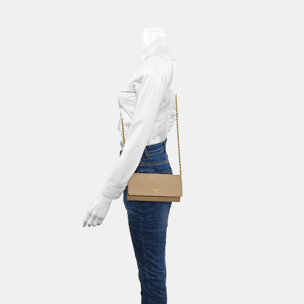 Mini Bag Saffiano Calfskin Beige
