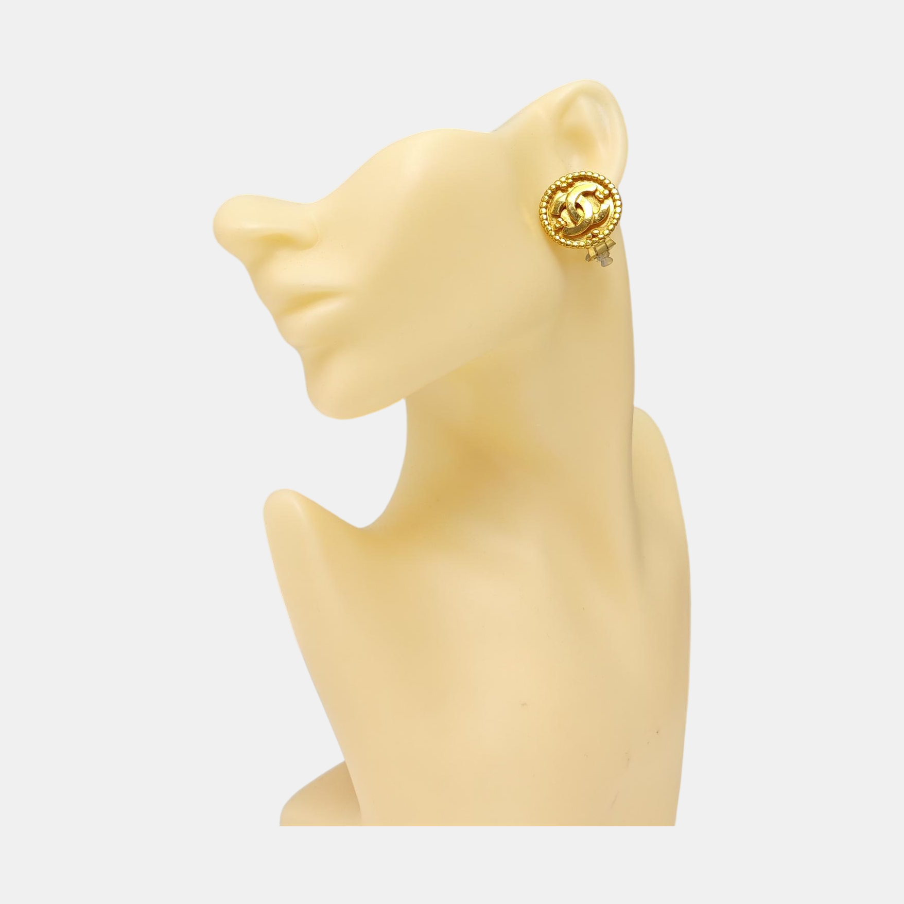 Metal Gold Clip On Earrings