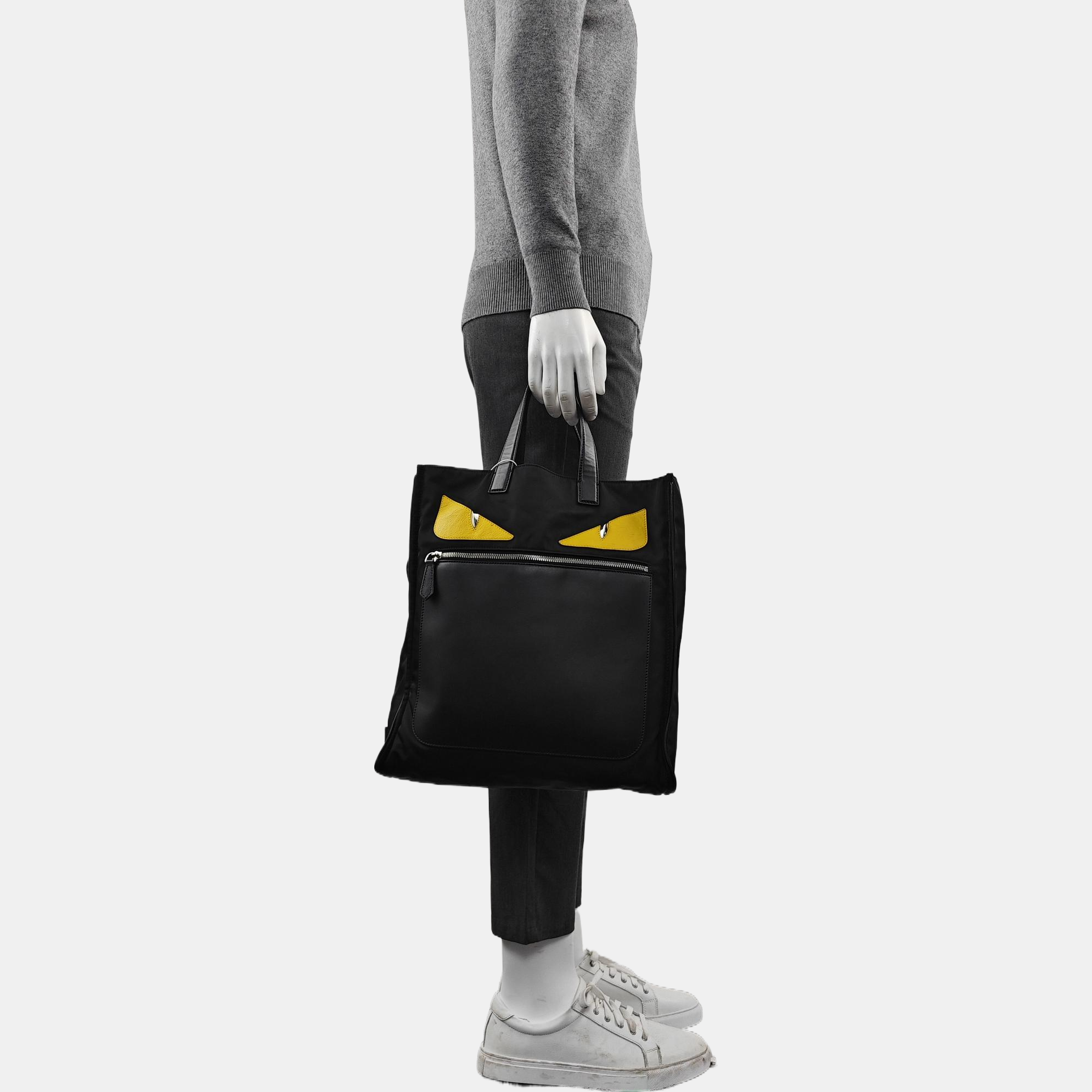 Authenticated pre-owned  Monster Nylon Black - Tote Bag at Looply