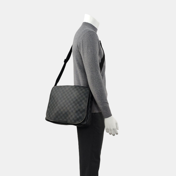 DANIEL MM Damier Graphite Coated Canvas Gray
