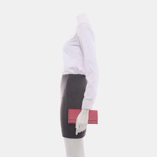 Mini Bag Saffiano Calfskin Red Wallet