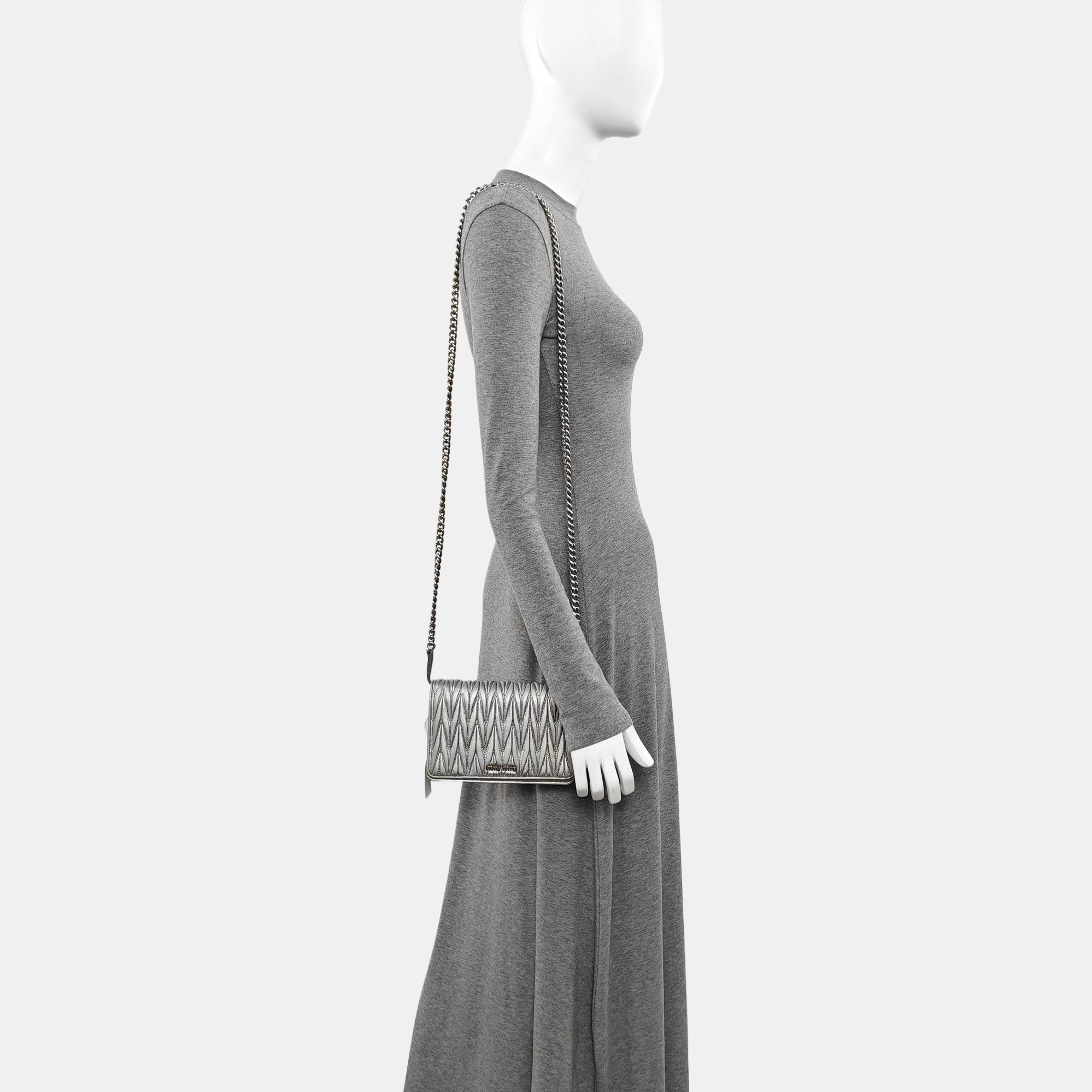 Miu Délice Lambskin Silver