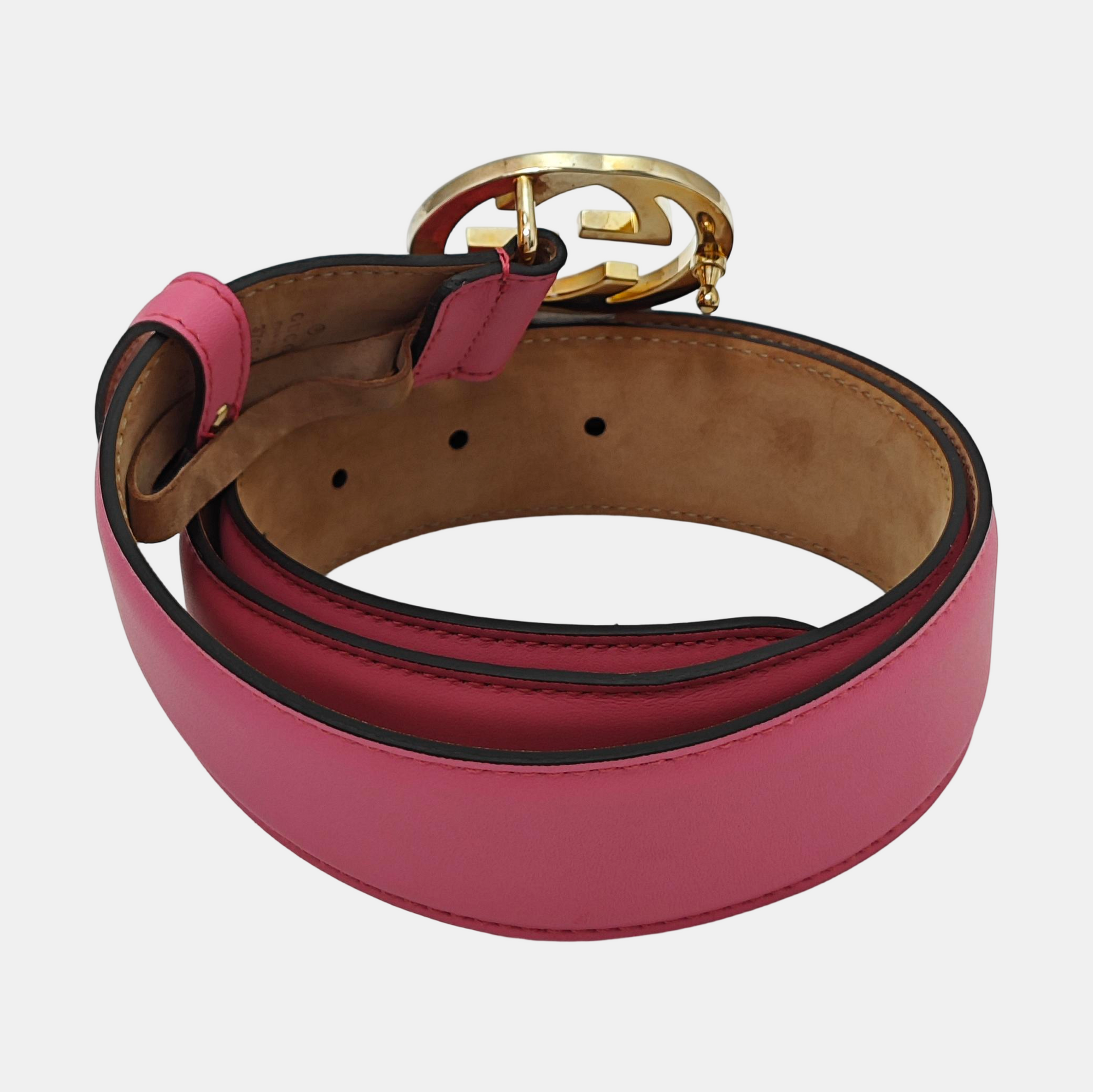 Leather Belt Red