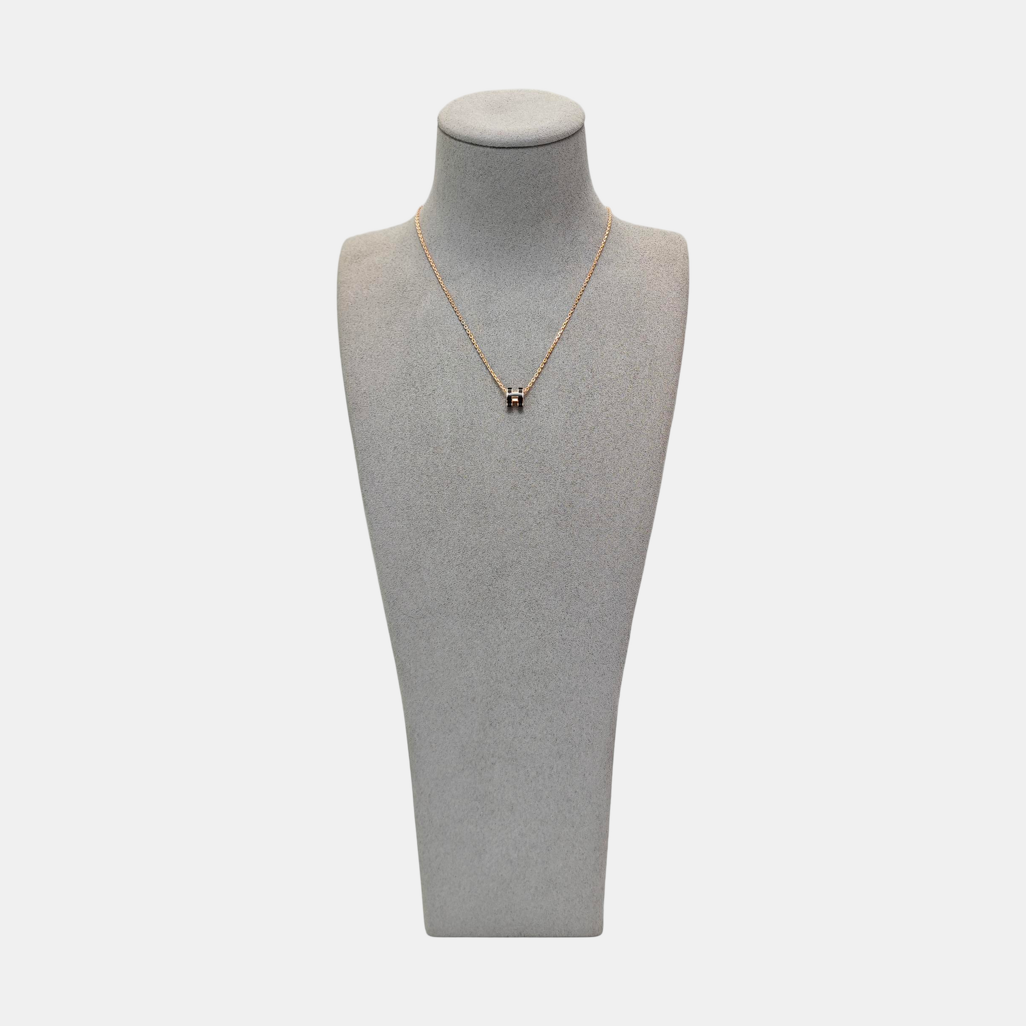 Pop H Metal Rose Gold Necklace