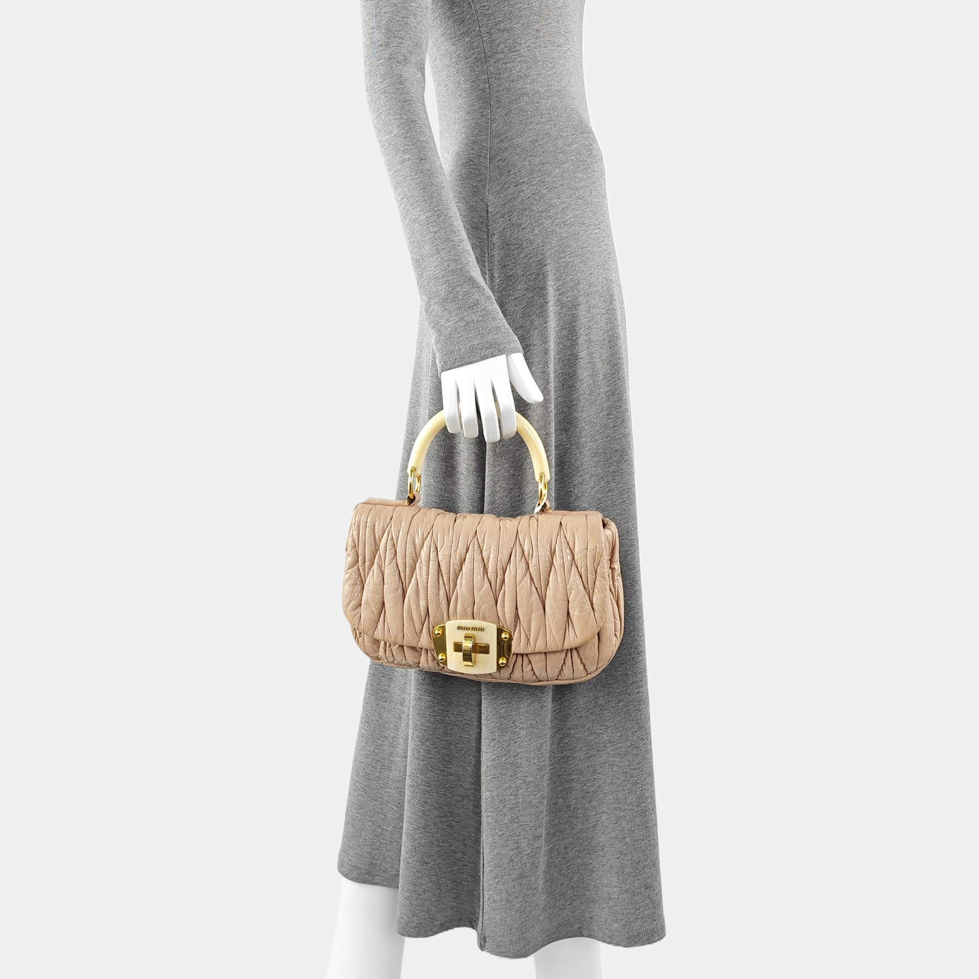 Patent Leather Top Handle Bag Pink