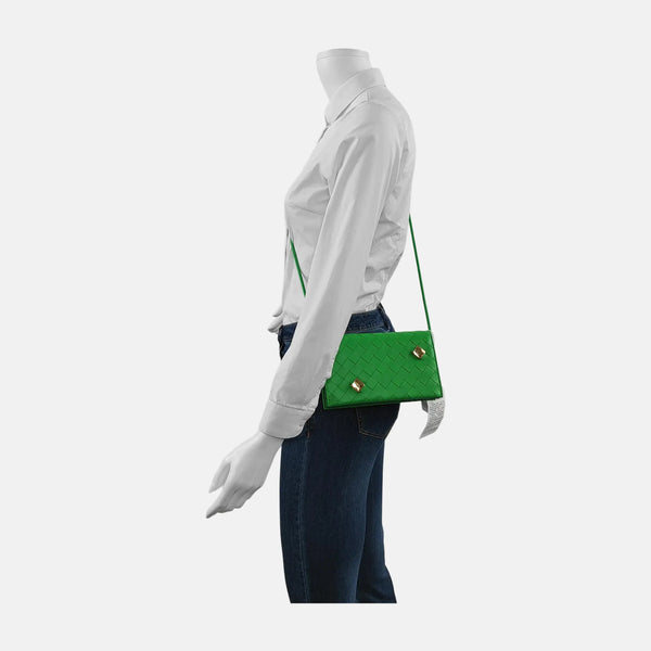 The Pouch Mini Lambskin Green