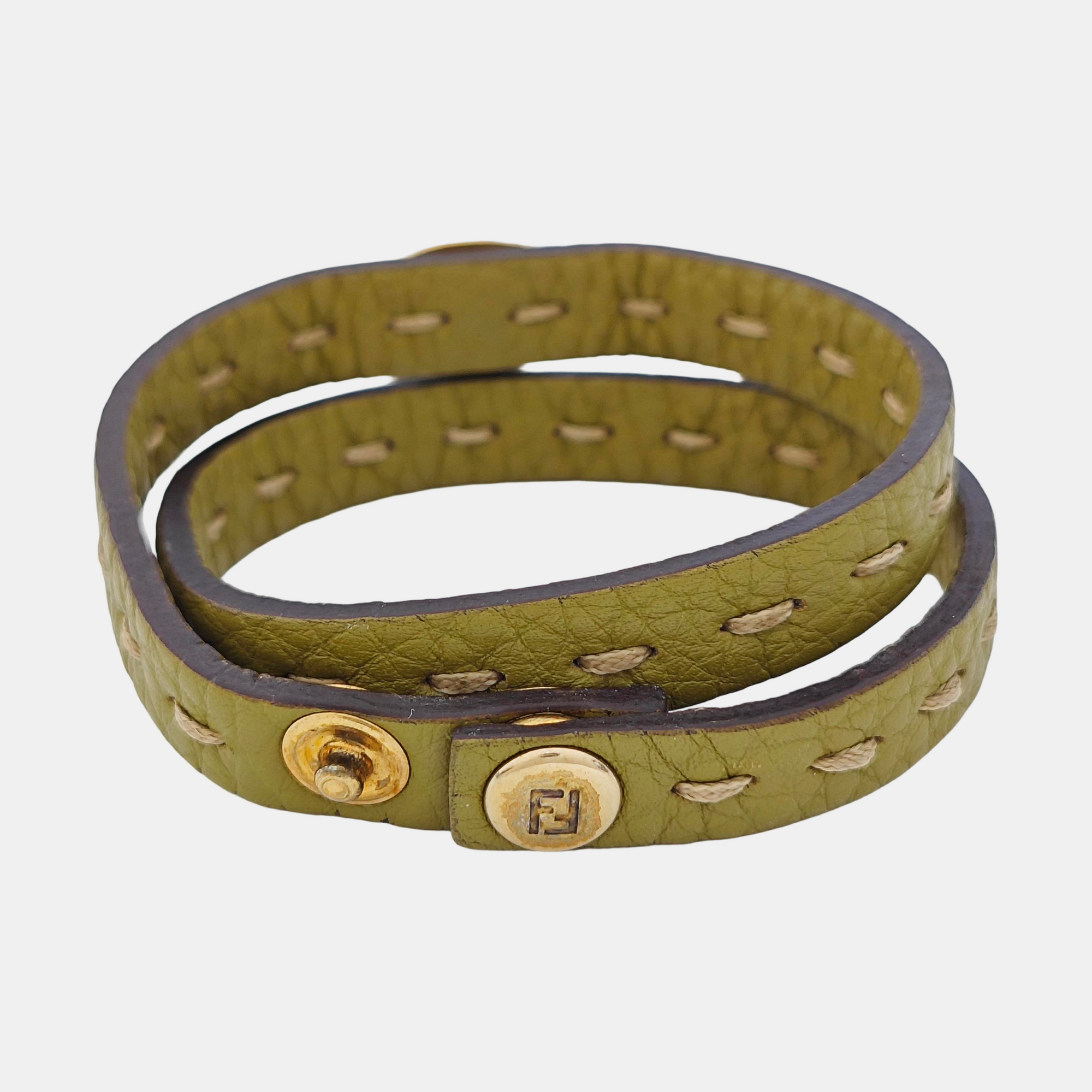 Leather Green Bracelet