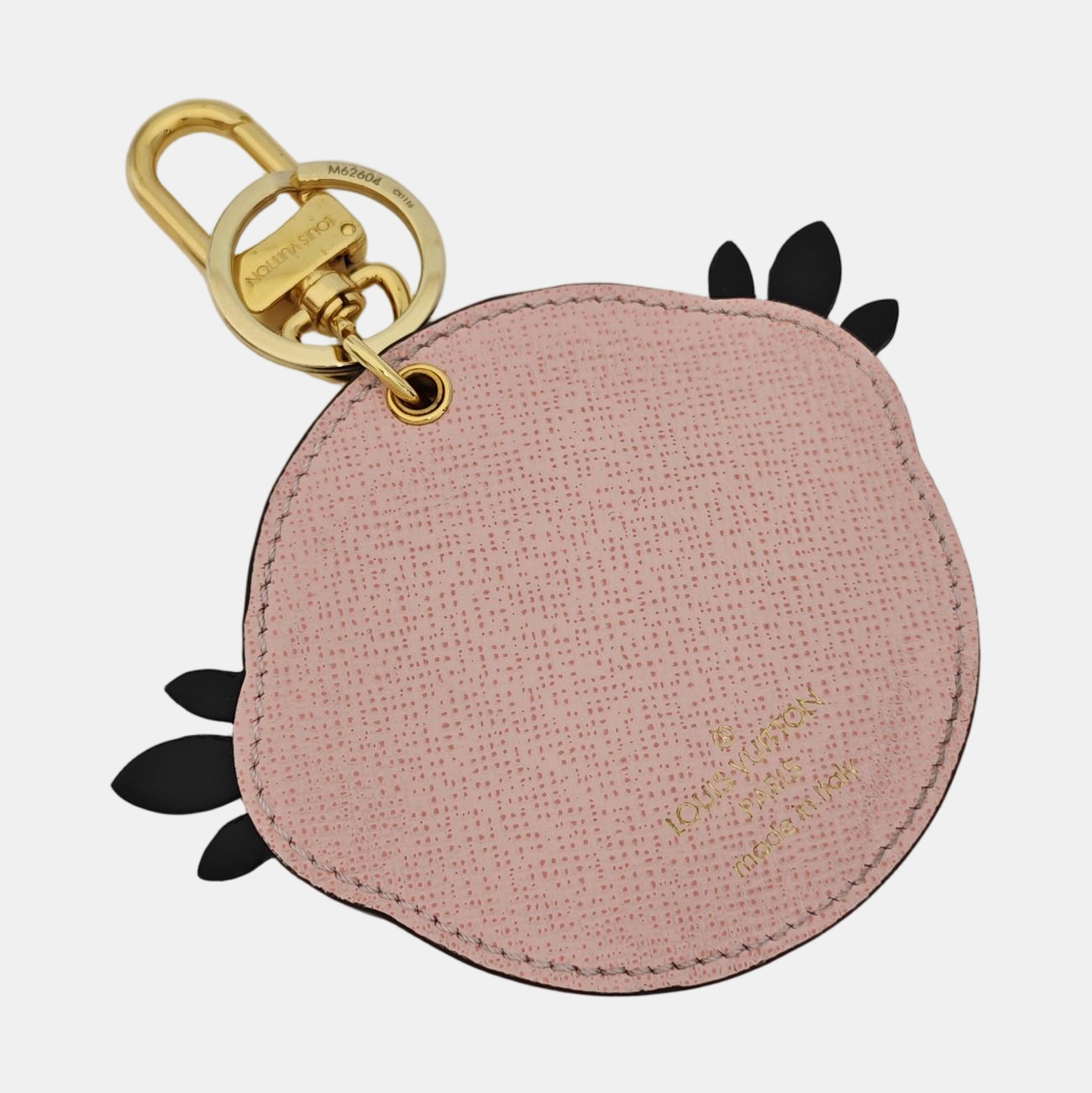 Coated Canvas Bag Charm Brown