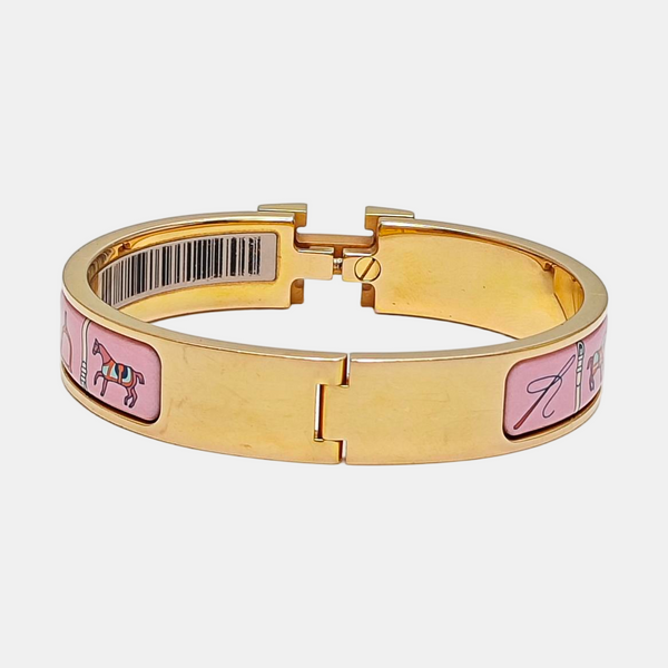 Clic H Metal Gold Bangle