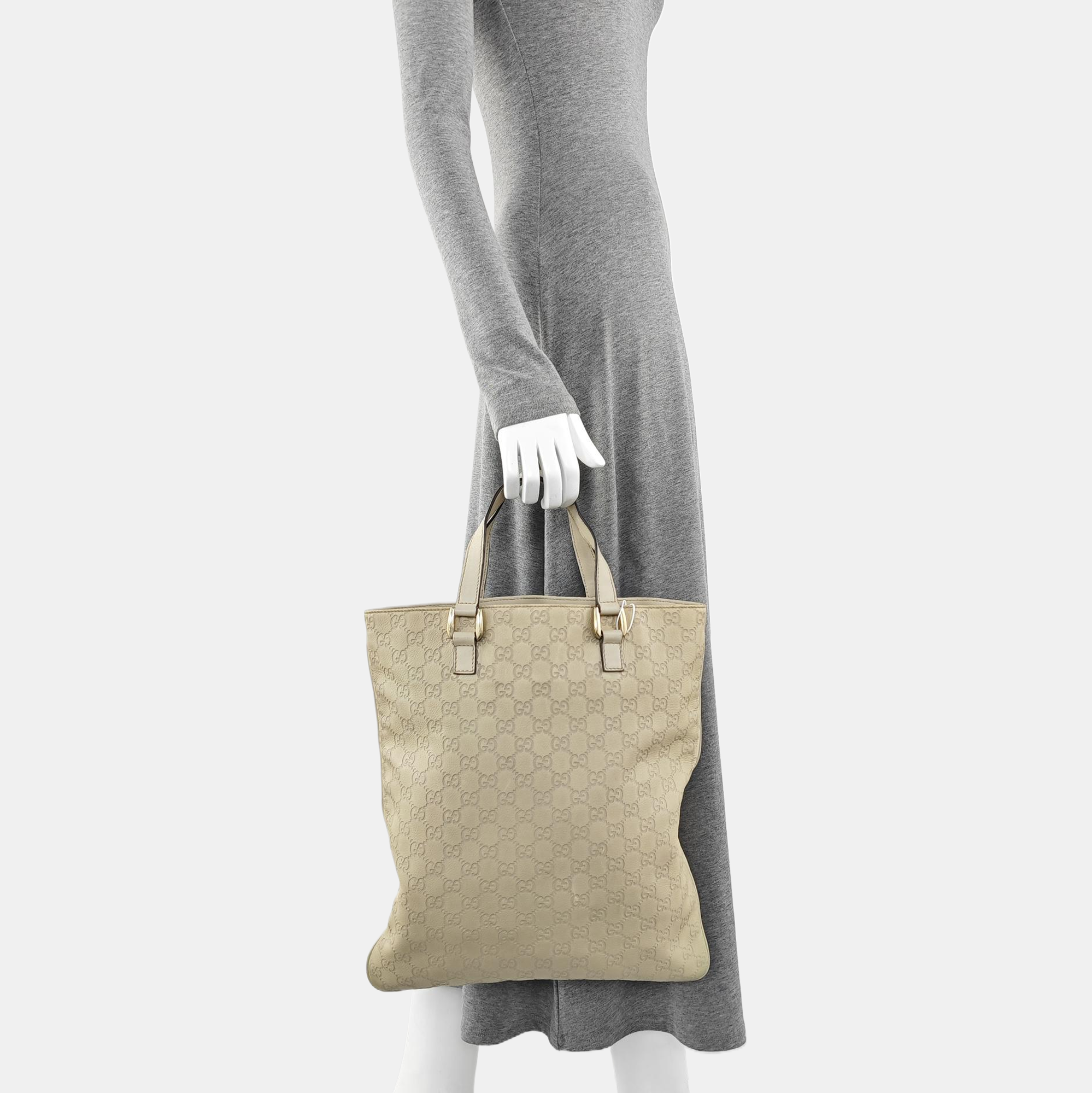 Ligne Shima Monogram Calfskin Beige