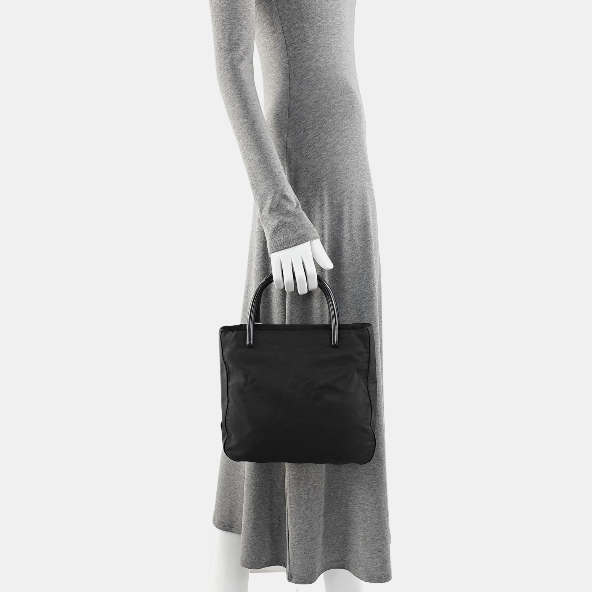 Nylon Tote Bag Black