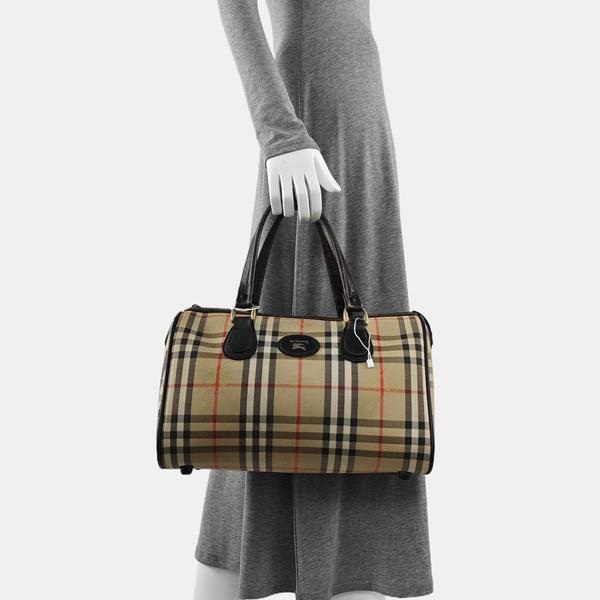 Canvas Top Handle Bag Beige