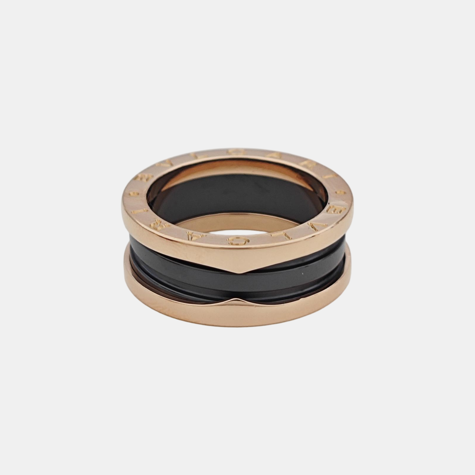 B.ZERO1 18k Rose Gold Ring EU 54