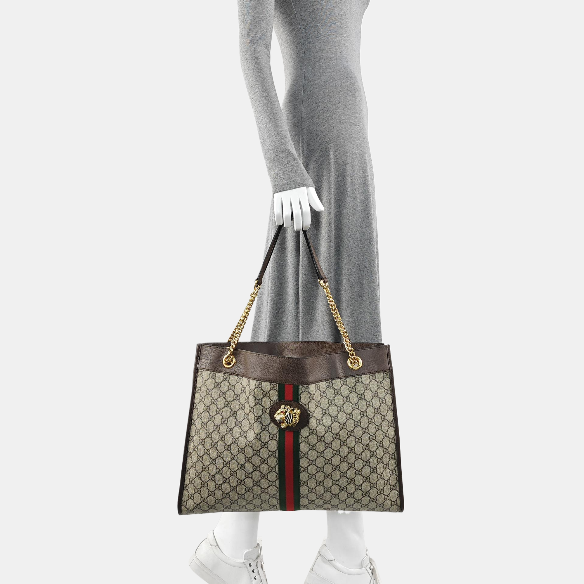 Rajah Monogram Coated Canvas Beige